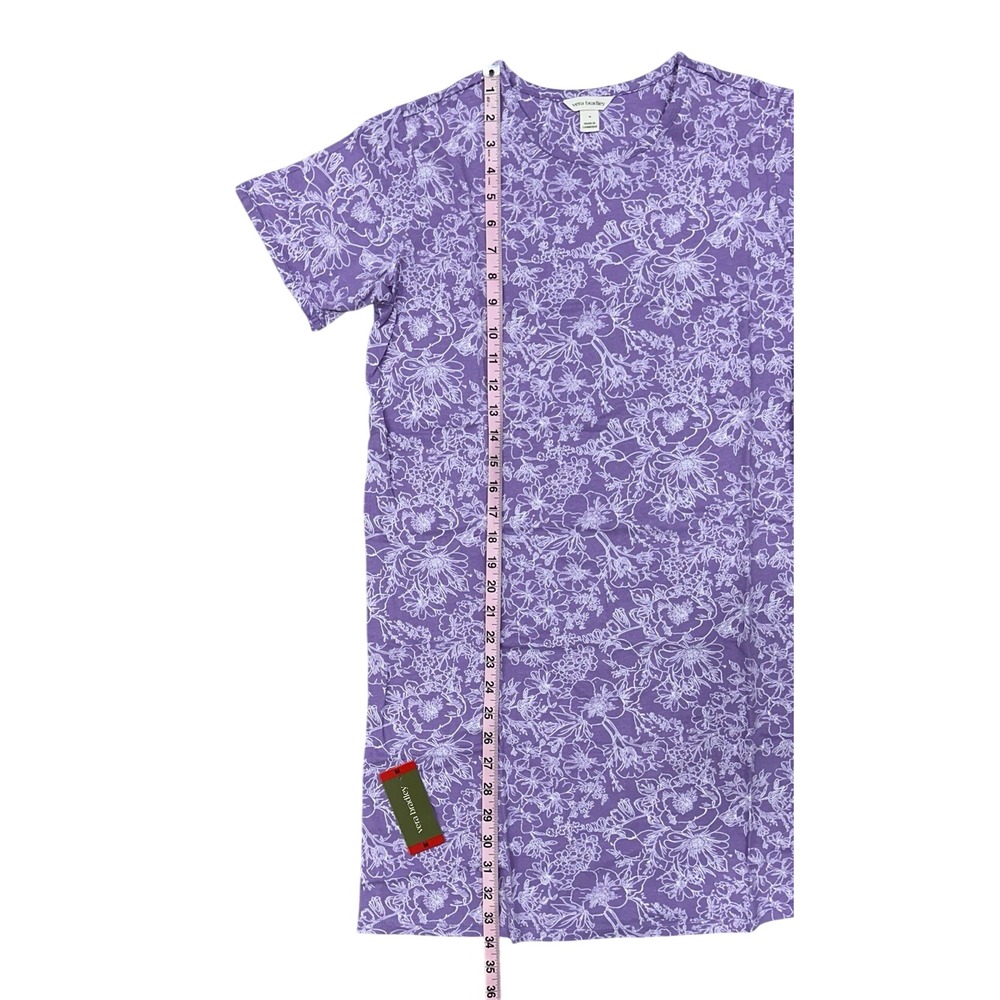 Vera Bradley Women's 2-pack Short Sleeve Cotton Sleep Shirt, Purple, Size M - Picture 2 of 10